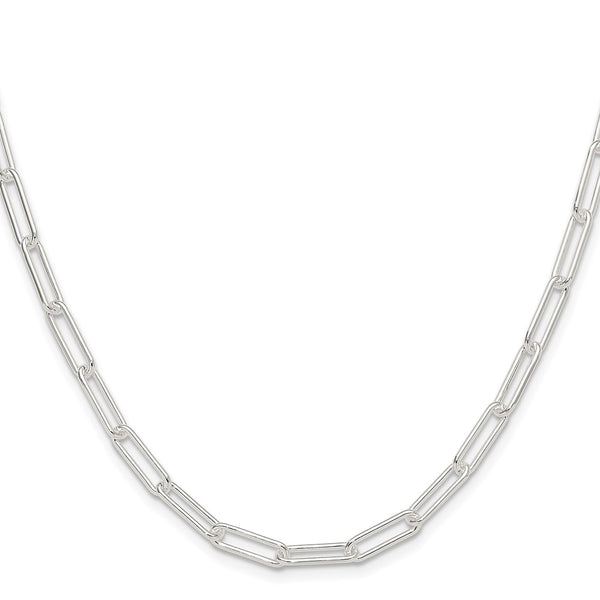 4.5mm Polished Sterling Silver Paperclip Chain - Style GR1-1030457