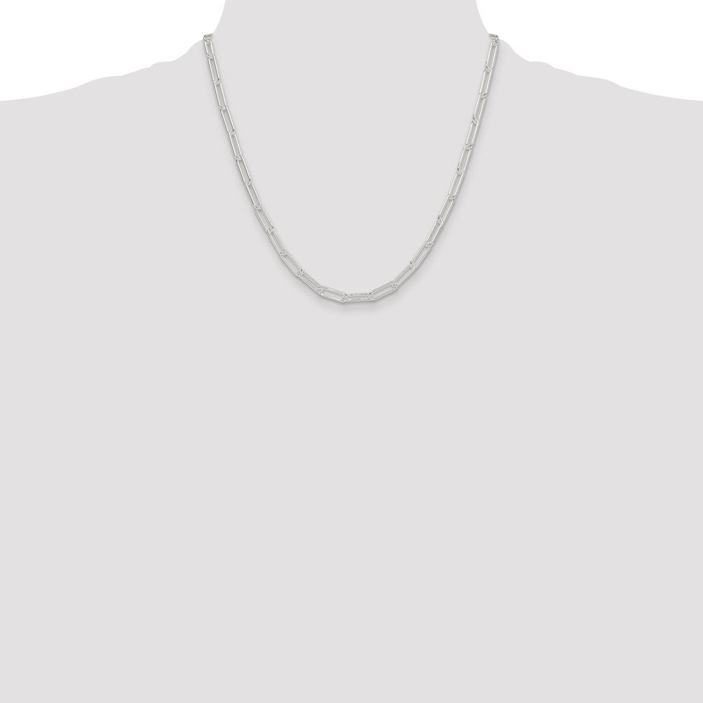 Buy Exclusive 4.5mm Polished Sterling Silver Paperclip Chain - Stylish Value!