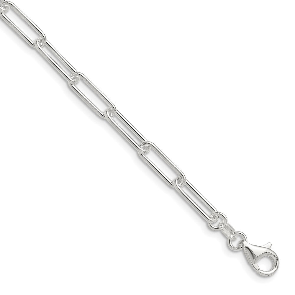 Buy Stylish 4.5mm Polished Sterling Silver Paperclip Chain - Affordable Luxury