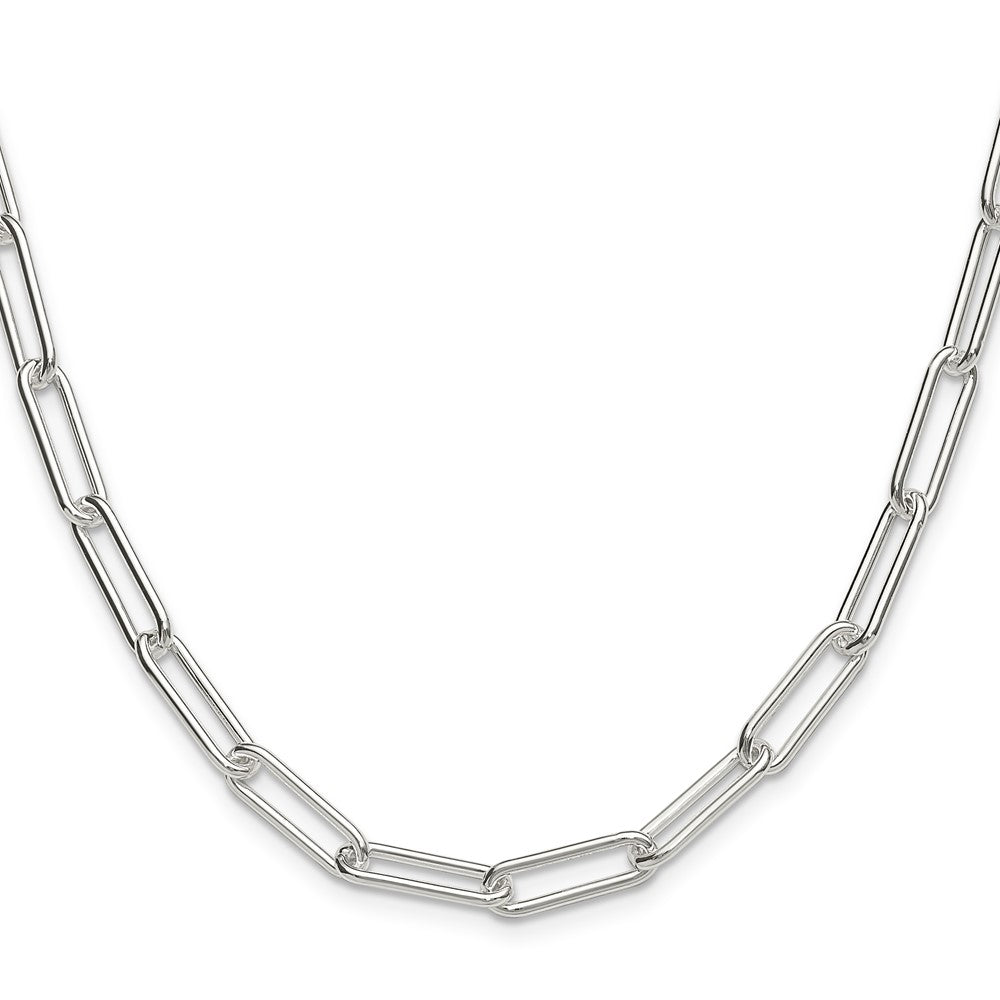 Buy Exclusive 5.5mm Polished Sterling Silver Paperclip Chain - Stylish Value
