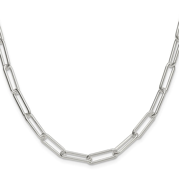 5.5mm Sterling Silver Paperclip Chain