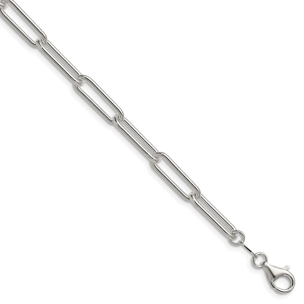 5.5mm Polished Sterling Silver Paperclip Chain - Style GR1-1030503