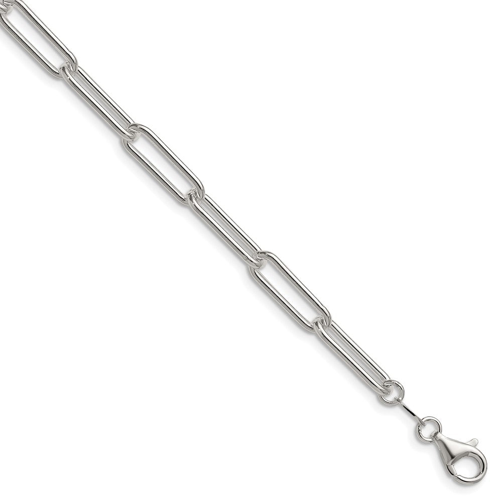 Buy Stylish 5.5mm Polished Sterling Silver Paperclip Chain - Affordable Luxury