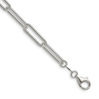 Buy Exclusive 5.5mm Polished Sterling Silver Paperclip Chain - Stylish Value