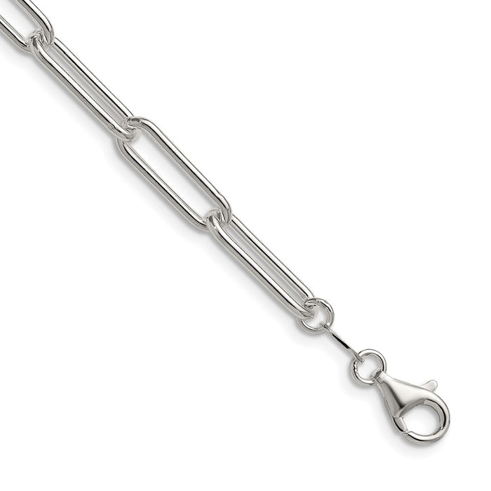 Buy Stylish 5.5mm Polished Sterling Silver Paperclip Chain - Luxury Value!-1