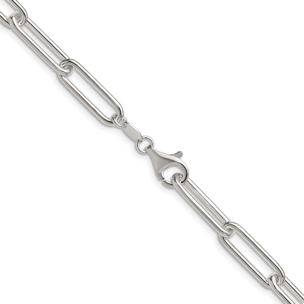 High-Quality 6.5mm Sterling Silver Paperclip Chain | Stylish & Affordable Design
