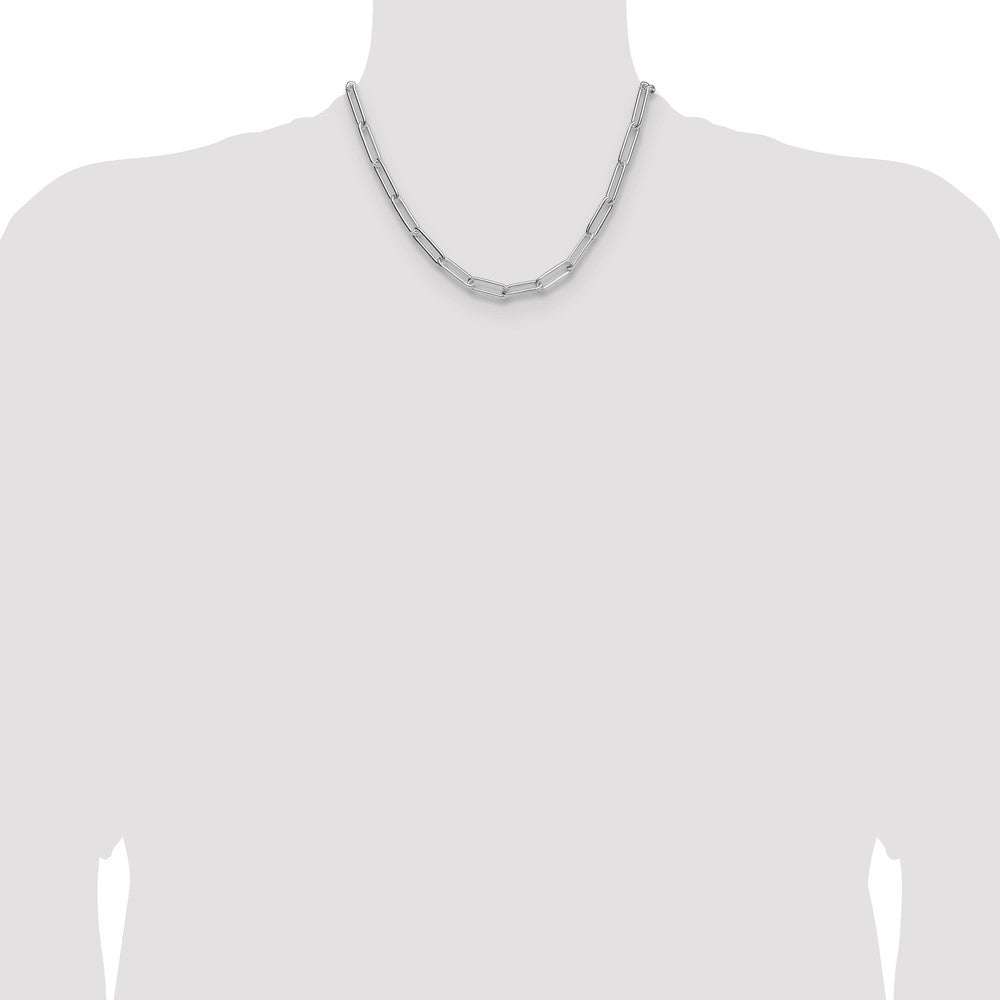 High-Quality 6.5mm Sterling Silver Paperclip Chain | Stylish & Affordable Design