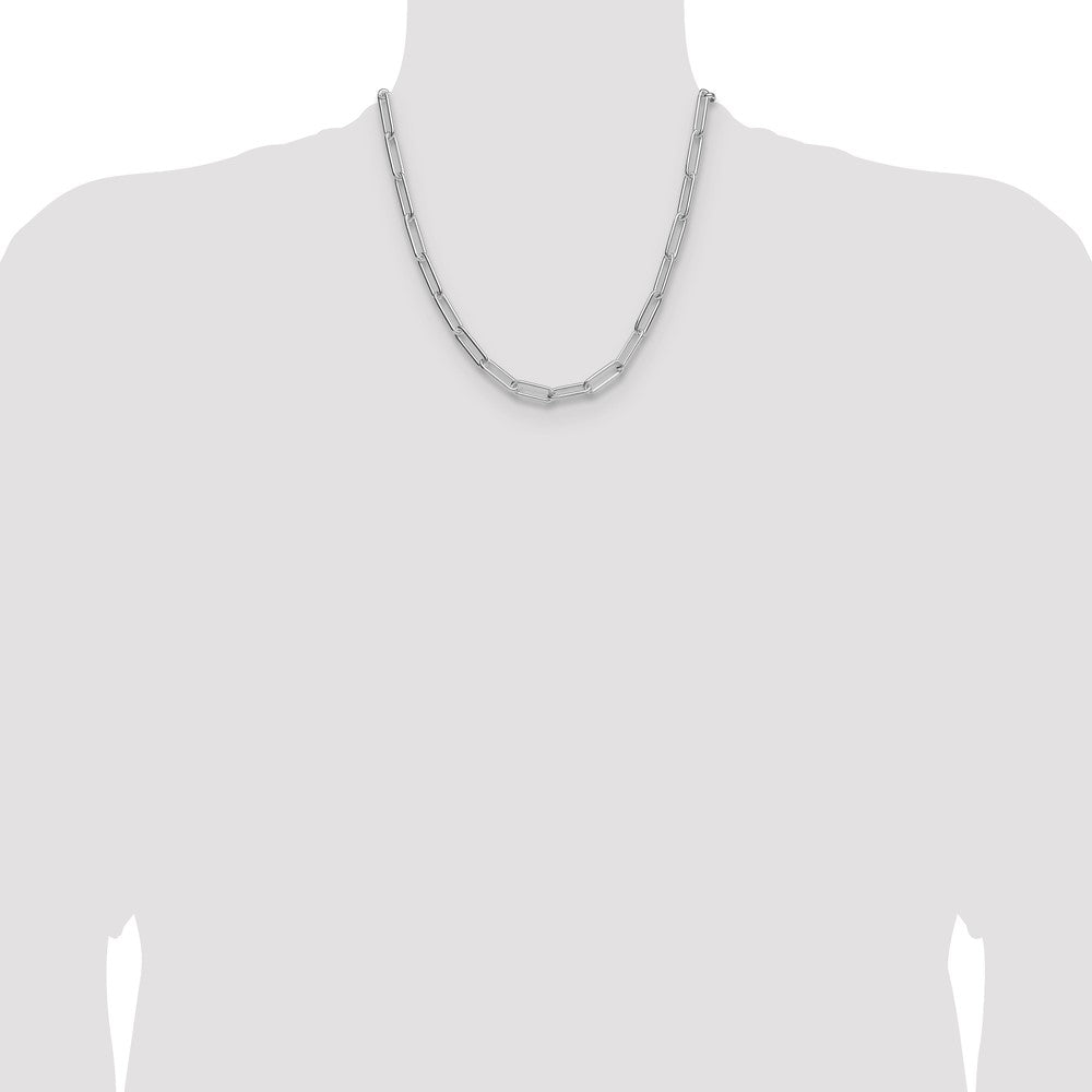 Buy Stylish 6.5mm Sterling Silver Paperclip Chain - High-Quality & Affordable!