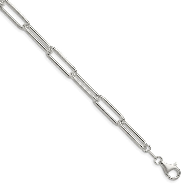 6.5mm Sterling Silver Paperclip Chain - Style GR1-1030527