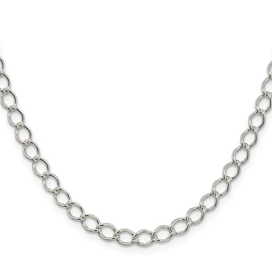 Buy Stylish 5.75mm Sterling Silver Open Curb Chain - High-Quality Design