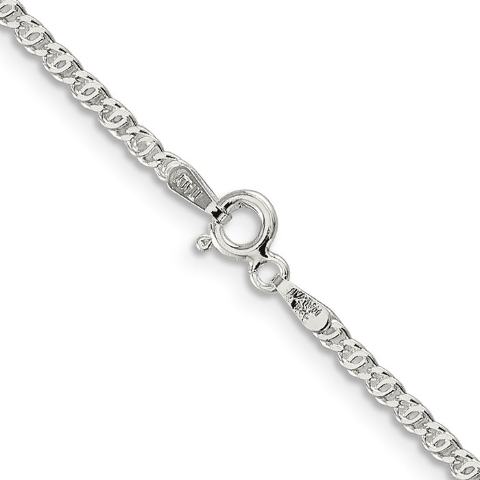 Buy Stylish Sterling Silver 2mm Elegant Anchor Pendant Necklace - Value Design-3
