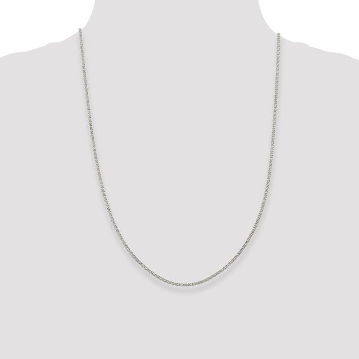 Buy Stylish Sterling Silver 2mm Elegant Anchor Pendant Necklace - Value Design-4