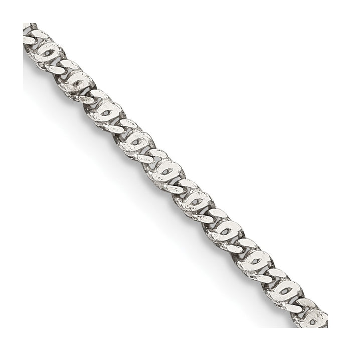 Buy Stylish Sterling Silver 2mm Elegant Anchor Pendant Necklace - Value Design-1