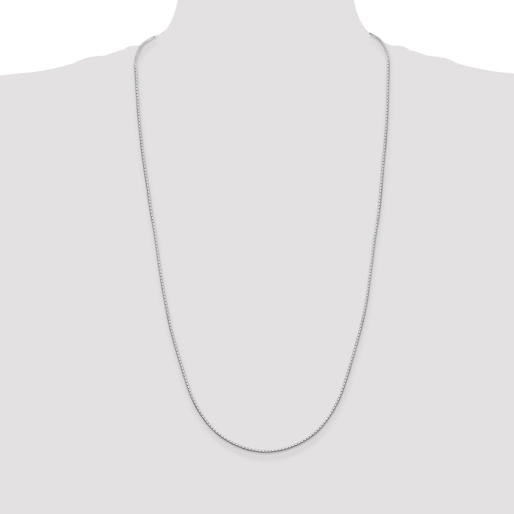 Buy Exclusive 1.25mm Sterling Silver Mirror Box Chain - Stylish & Affordable
