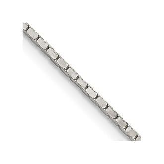 Buy Exclusive 1.25mm Sterling Silver Mirror Box Chain - Stylish & Affordable