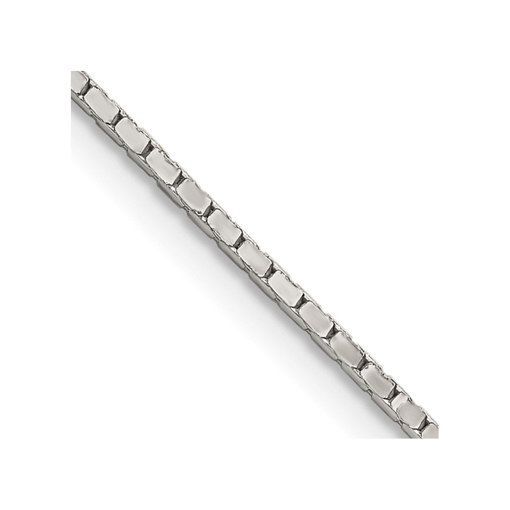 Buy Stylish 1.25mm Sterling Silver Mirror Box Chain - Affordable Luxury Jewelry