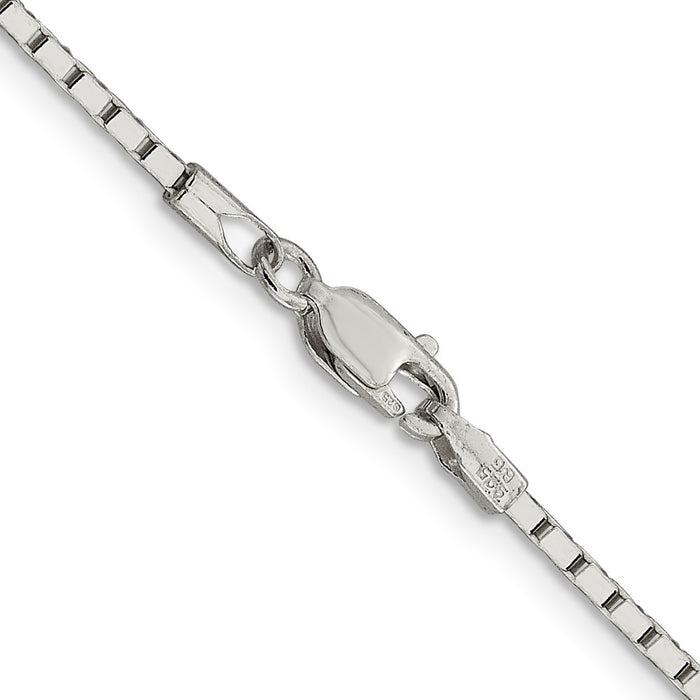 Exclusive 1.5mm Sterling Silver Mirror Box Chain - Stylish and Affordable Value-3