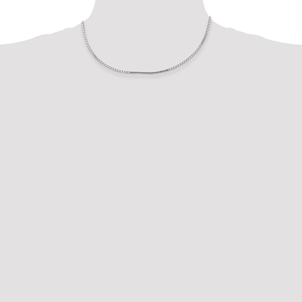 Buy High-Quality 1.5mm Sterling Silver Mirror Box Chain - Affordable Luxury!