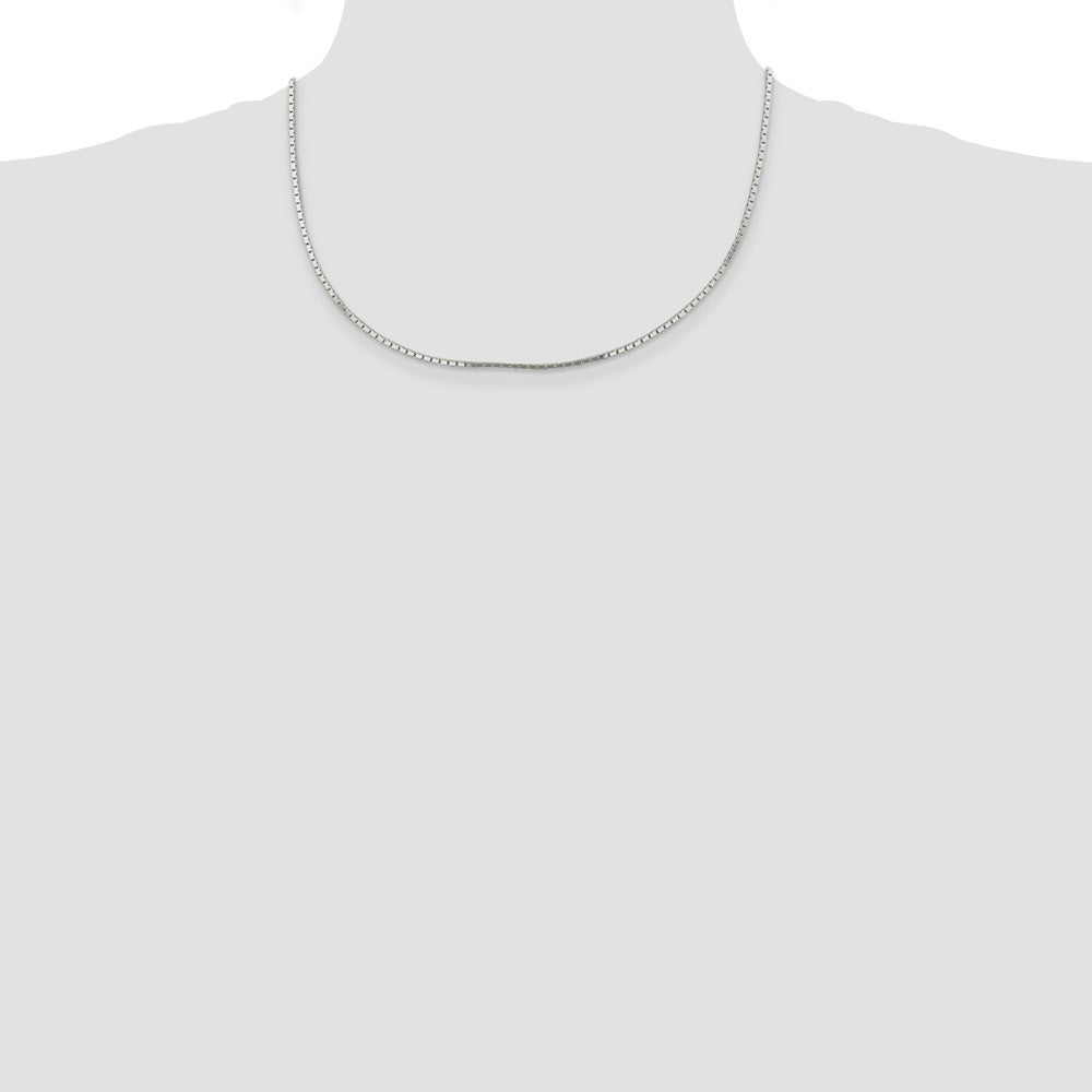 Exclusive 1.5mm Sterling Silver Mirror Box Chain - Stylish and Affordable Value