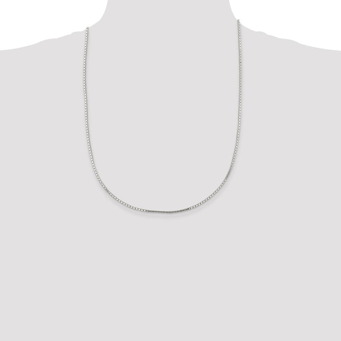 Order Stylish 1.5mm Sterling Silver Mirror Box Chain - Affordable Luxury!-4