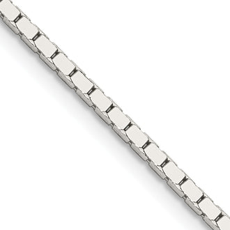 Order Stylish 1.5mm Sterling Silver Mirror Box Chain - Affordable Luxury!
