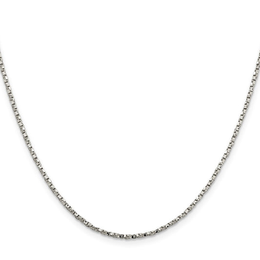 Buy Stylish 1.75mm Twisted Box Chain in Sterling Silver - Affordable Luxury!