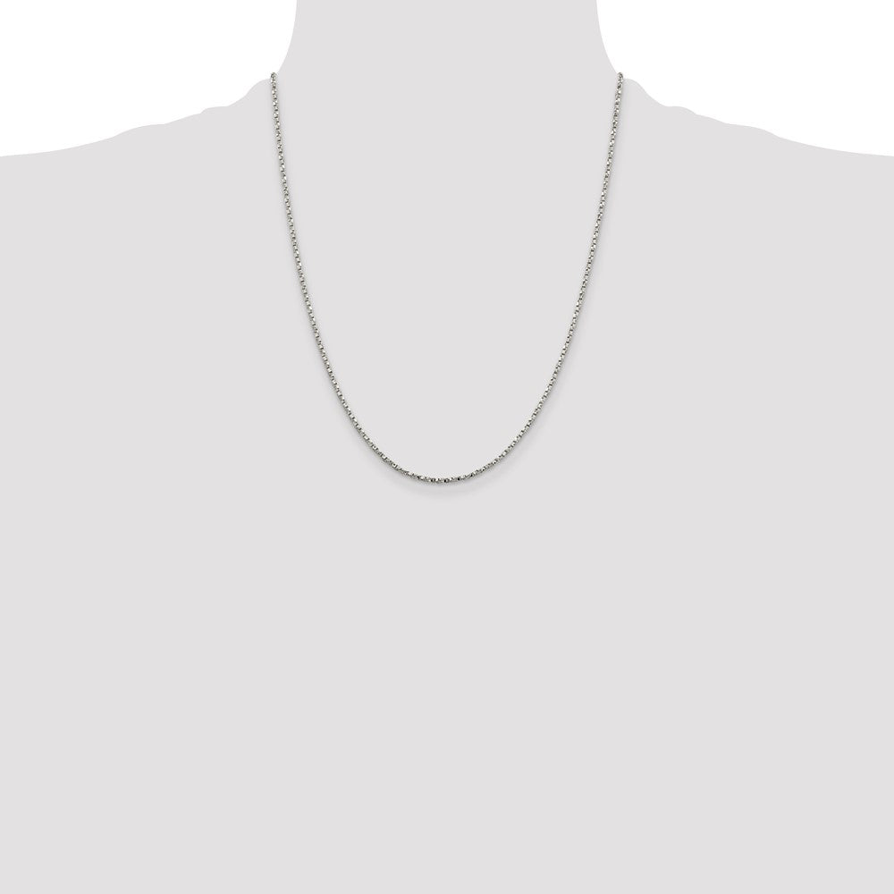 Buy 1.75mm Twisted Box Chain in Sterling Silver - Stylish & Affordable Value