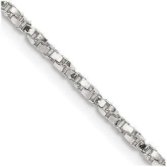 Buy Stylish 1.75mm Twisted Box Chain in Sterling Silver - Affordable Luxury!