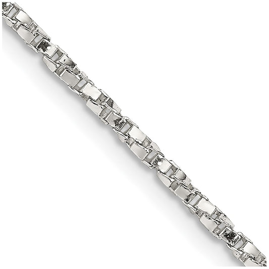 Buy Exclusive 1.75mm Twisted Box Chain in Sterling Silver - Affordable Luxury
