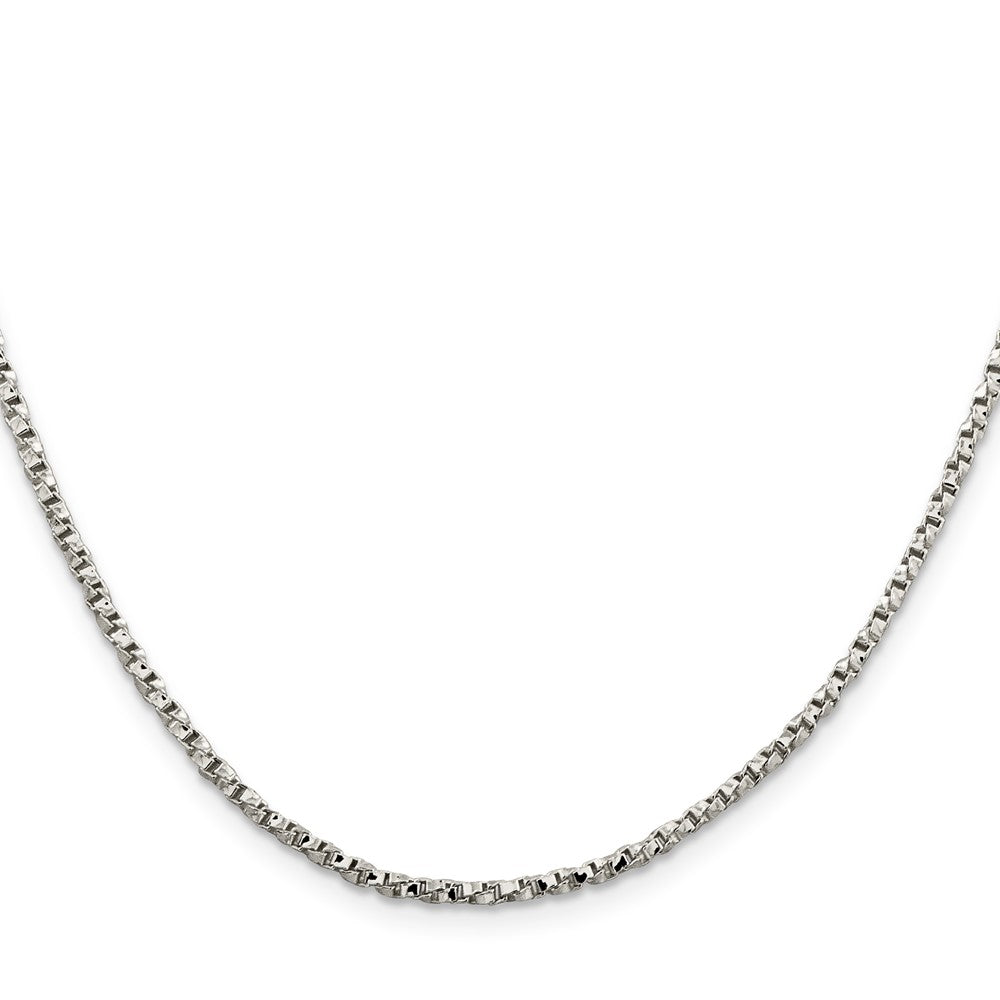 Exclusive 2.25mm Twisted Box Chain Necklace in Sterling Silver - Stylish Value