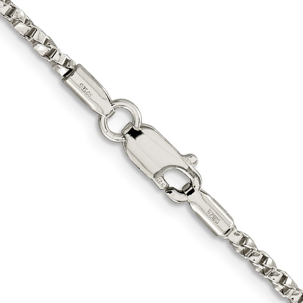 Buy Stylish 2.25mm Twisted Box Chain Necklace in High-Quality Sterling Silver