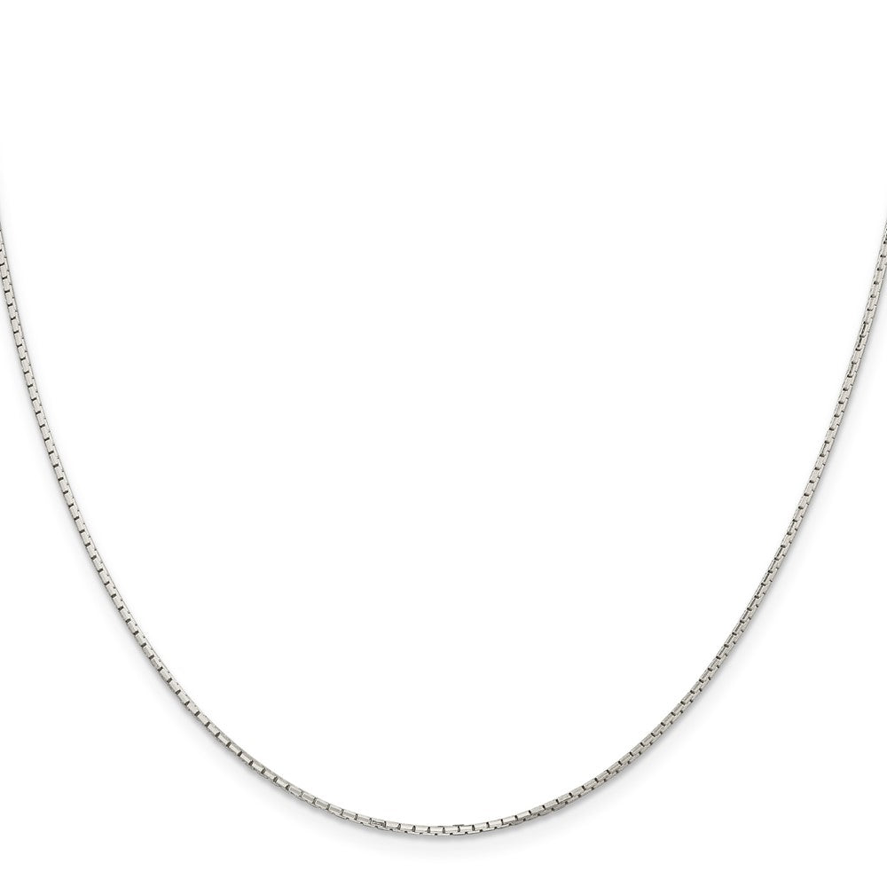 Buy Stylish 1.2mm Diamond-Cut Sterling Silver 8-Sided Mirror Box Chain
