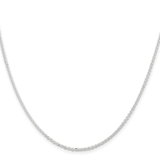 Buy Stylish 1.85mm Diamond-Cut Sterling Silver Forzantine Cable Chain