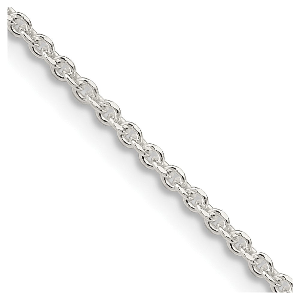 Buy Stylish 1.85mm Diamond-Cut Sterling Silver Forzantine Cable Chain