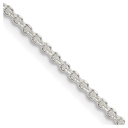 Buy Stylish 1.85mm Diamond-Cut Sterling Silver Forzantine Cable Chain