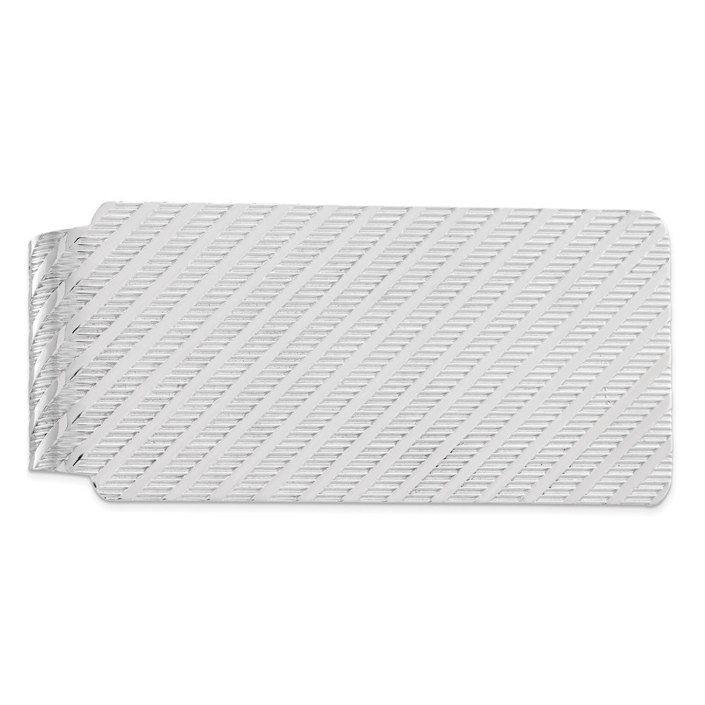 Buy Stylish Rhodium-Plated Sterling Silver Money Clip - 85mm Luxury Design