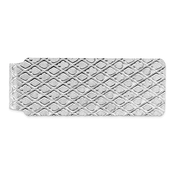 Rhodium-Plated Sterling Silver Money Clip - Style GR1-1022311