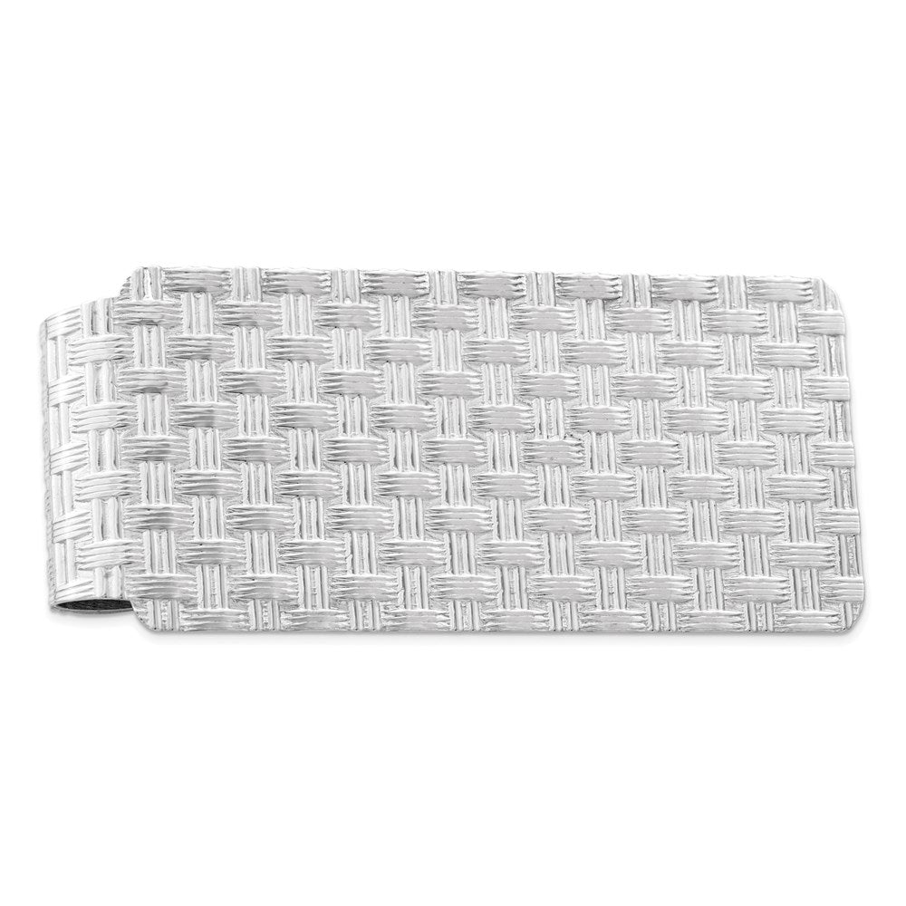 High-Quality Rhodium-Plated Sterling Silver Money Clip | Stylish Design, Affordable Price