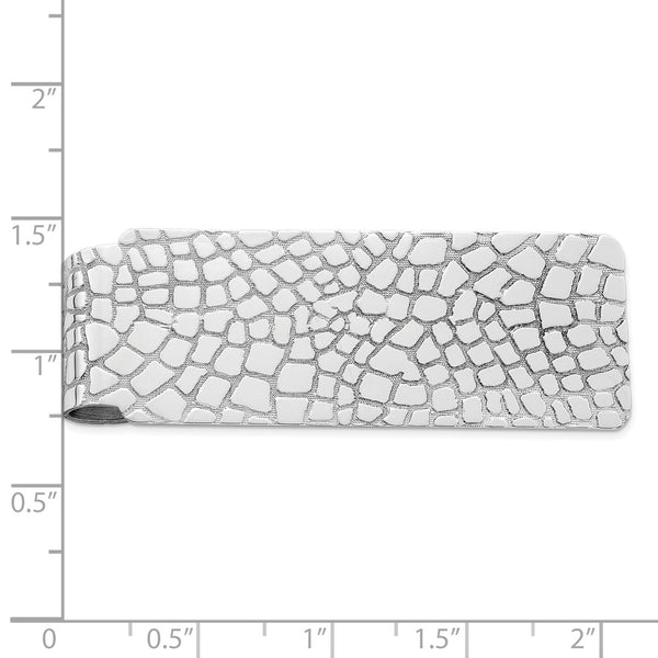 Rhodium-Plated Sterling Silver Money Clip - Style GR1-1022343