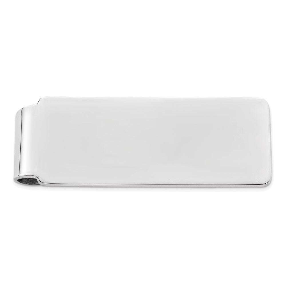 Buy Stylish Rhodium-Plated Sterling Silver Money Clip - Affordable Luxury!