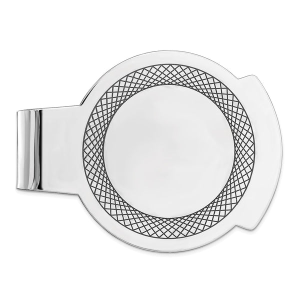 Rhodium-Plated Sterling Silver Money Clip - Style GR1-1022433
