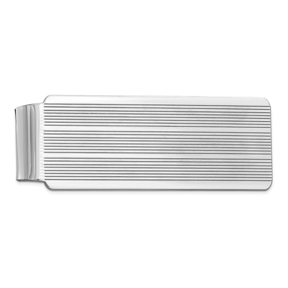 Exclusive Rhodium-Plated Sterling Silver Money Clip | Stylish & Affordable Design