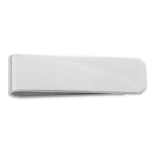 High-Quality Rhodium-Plated Sterling Silver Money Clip | Stylish & Affordable