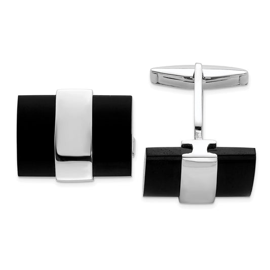 Buy Stylish Sterling Silver Onyx Cufflinks - High-Quality, Affordable Luxury