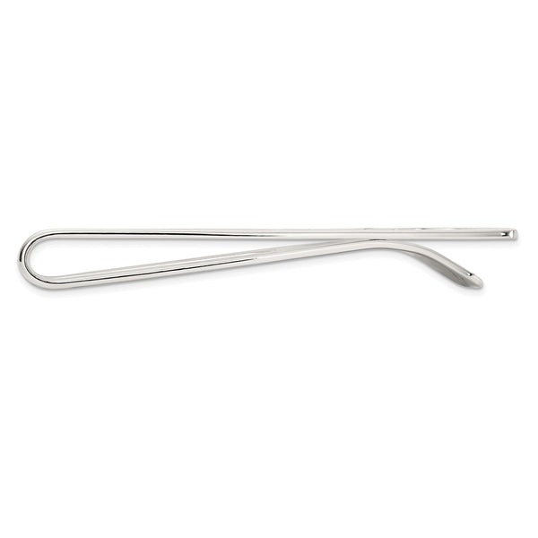 Rhodium-Plated Sterling Silver Dollar Sign Money Clip - 2.5"