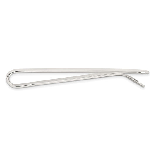 High-Quality Polished Rhodium-Plated Sterling Silver Money Clip | Stylish Value