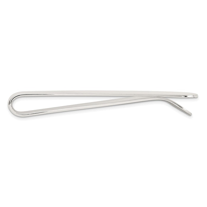 High-Quality Polished Rhodium-Plated Sterling Silver Money Clip | Stylish Value-2