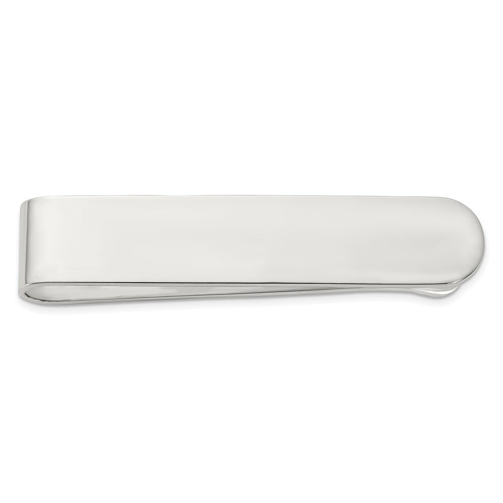 High-Quality Polished Rhodium-Plated Sterling Silver Money Clip | Stylish Value