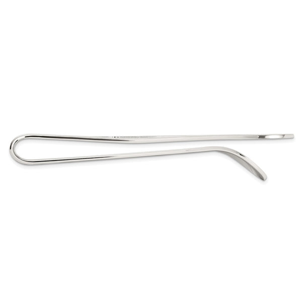 Polished Rhodium-Plated Sterling Silver Money Clip - 0.85mm Thin