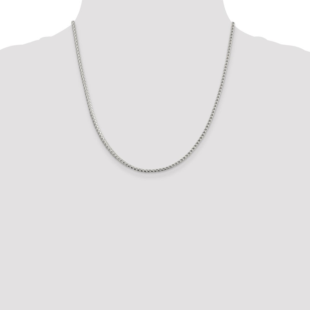 Exclusive 2.55mm Diamond-Cut Square Franco Chain in Sterling Silver - Affordable Luxury